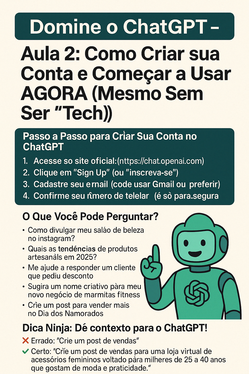 Domine o ChatGPT – Aula 2